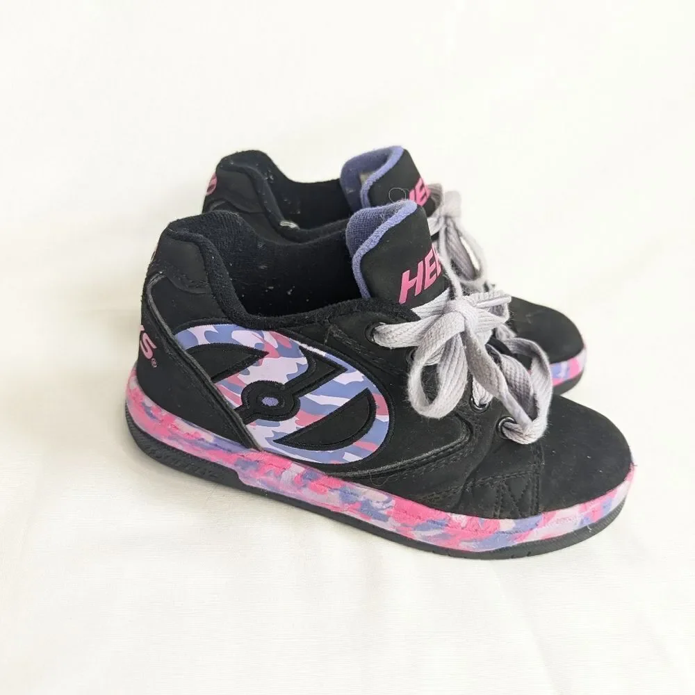 Heelys Black Pink and Purple Skate Sneakers Size 2